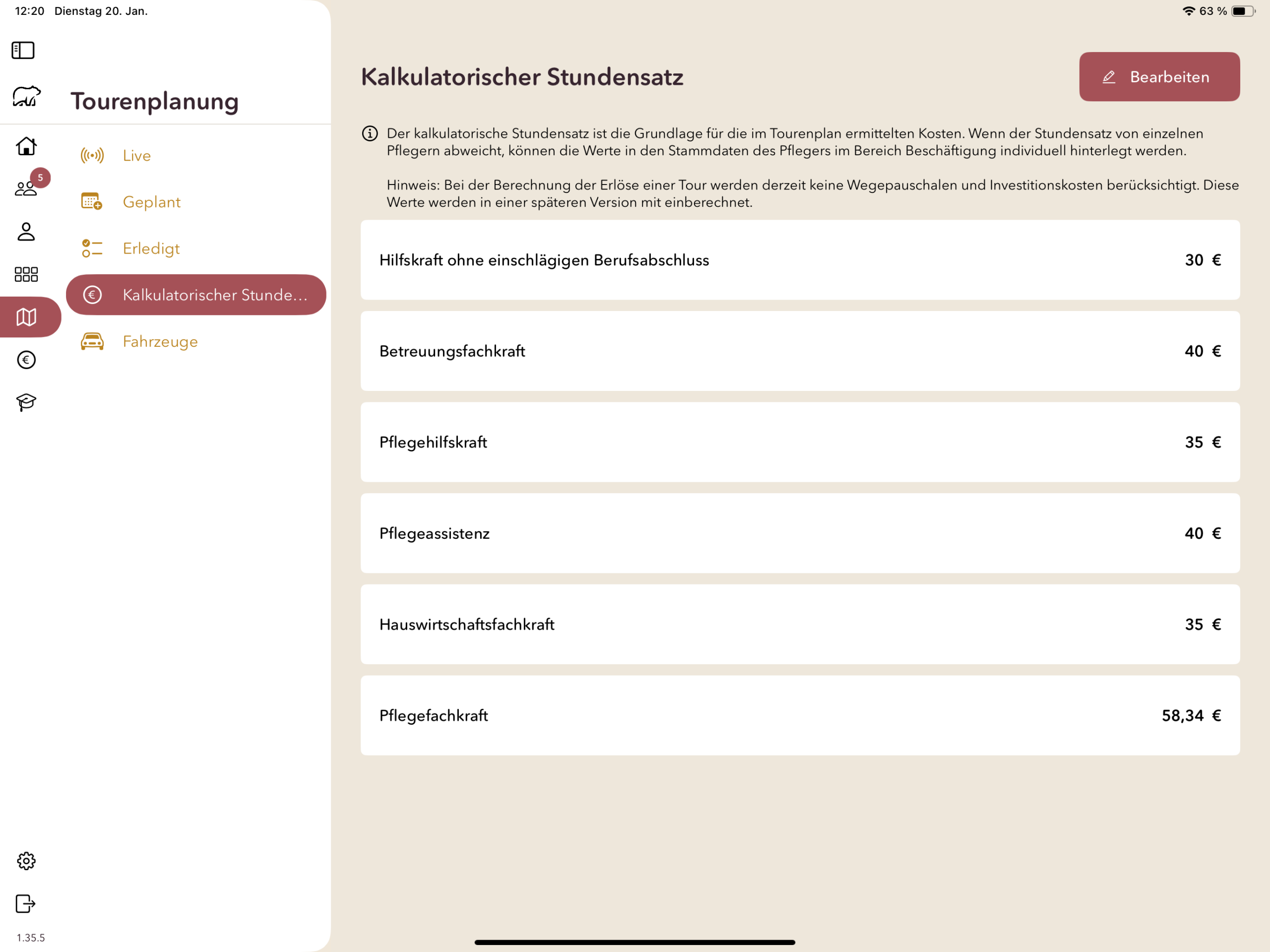 Stundensatz