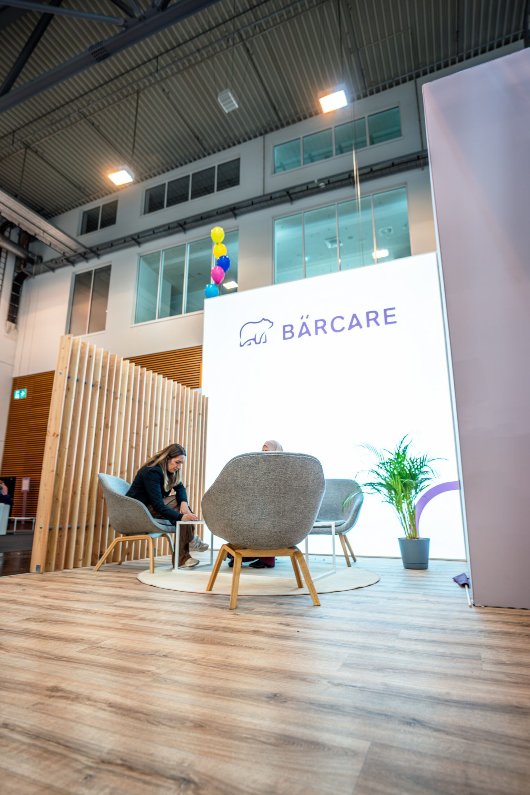 Lounge am Bärcare-Messestand